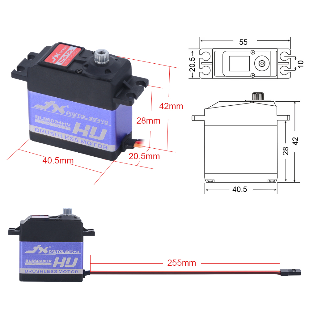 JX BLS6034HV 60g 33kg Fırçasız - Rc Helicopter Servo incelemesi ve fiyatı